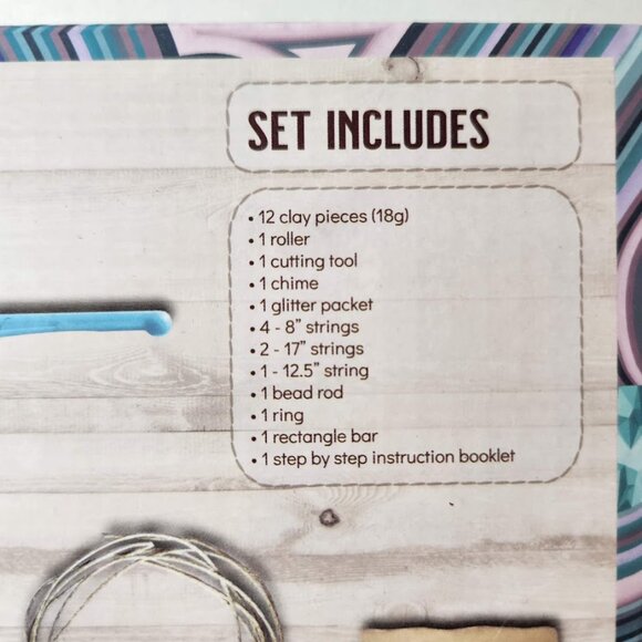 NEW Make Your Own Clay Geode Wind Chime DIY Craft Kit CHRISTMAS GIFT Stocking St - Picture 7 of 13